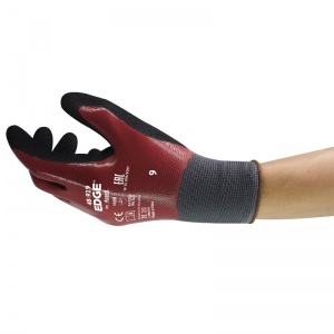 Ansell Edge 48-919 Nitrile Dipped Oil-Repellent Liner Gloves